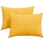 Cojines de sofá 2 pcs Amarillo Claro 70 x 50 cm Tela de pana