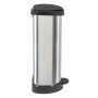 Curver Tretmülleimer Deco in D-Form silber 40 L von Curver, Mülltonnen und Mülltonnen - Ref: Foro24-443826, Preis: 65,56 €, R...