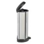 Curver Deco Pedal Bin D-shaped Silver 40 L by Curver, Garbage cans and trash cans - Ref: Foro24-443826, Price: 65,73 €, Disco...