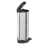 Curver Tretmülleimer Deco in D-Form silber 40 L von Curver, Mülltonnen und Mülltonnen - Ref: Foro24-443826, Preis: 65,56 €, R...