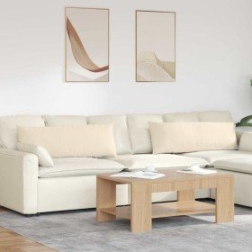Cojines de sofá 2 pcs Beige 120 x 40 cm tela