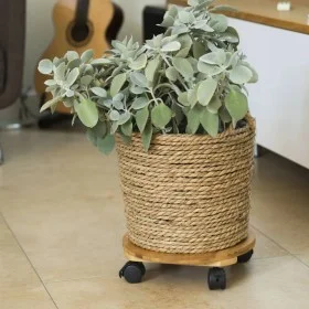 Nature Pflanzenständer mit Rädern rund BPC braun Ø30 cm von Nature, Topfständer - Ref: Foro24-446403, Preis: 27,23 €, Rabatt: %