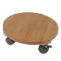 Nature Plant stand with wheels round BPC brown Ø30 cm by Nature, Pot stands - Ref: Foro24-446403, Price: 27,23 €, Discount: %