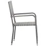 Garten-Essgruppe, 5-teilig, aus anthrazitgrauem synthetischem Rattan. von vidaXL, Gartensets - Ref: Foro24-3072498, Preis: 24...