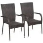 3-piece garden dining set made of synthetic brown rattan by vidaXL, Garden sets - Ref: Foro24-3072481, Price: 212,90 €, Disco...
