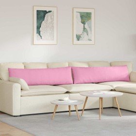 Cojines de sofá 2 pcs Rosa 145 x 40 cm tela en Cojines para sillas y sofás | Comprar online en Foro24