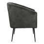 HSM Collection Silla de comedor Chester gris oscur