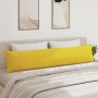 Cojines de sofá 2 pcs Amarillo Claro 200 x 40 cm tela