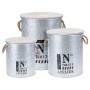 H&S Collection Set aus Zink-Aufbewahrungsboxen mit Seil von H&S Collection, Aufbewahrungskörbe - Ref: Foro24-442176, Preis: 6...