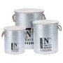 H&S Collection Set of zinc storage boxes with rope by H&S Collection, Storage baskets - Ref: Foro24-442176, Price: 69,43 €, D...