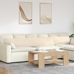Cojines de sofá 2 pcs Beige 200 x 40 cm tela