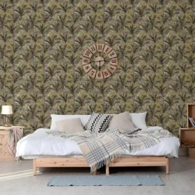 DUTCH WALLCOVERINGS Gold and Black Palm Trees Wallpaper by DUTCH WALLCOVERINGS, Painted paper - Ref: Foro24-442570, Price: 28...