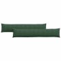 Cojines de sofá 2 pcs Verde oscuro 200 x 40 cm Tela de pana