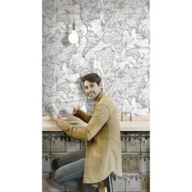 Noordwand Wallpaper Friends&Coffee Boxes and Locks metal and gray by Noordwand, Painted paper - Ref: Foro24-444854, Price: 29...