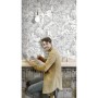 Noordwand Wallpaper Friends&Coffee Boxes and Locks metal and gray by Noordwand, Painted paper - Ref: Foro24-444854, Price: 26...