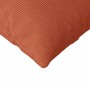 Cojines de sofá 2 pcs Rojo Naranja 200 x 40 cm Tela de pana