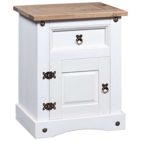 Corona Range nightstand white Mexican pine 53x39x66 cm by vidaXL, Nightstands - Ref: Foro24-282618, Price: 79,85 €, Discount: %