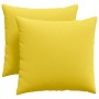 Cojines de sofá 2 pcs Amarillo Claro 45 x 45 cm tela