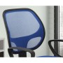 Rousseau Silla de oficina Hippa de poliéster azul