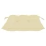 Sillas de jardín con cojines 4 uds madera de teca blanco crema de vidaXL, Sillas de jardín - Ref: Foro24-3073021, Precio: 604...