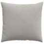 Cojines de sofá 2 pcs Gris Claro 45 x 45 cm tela