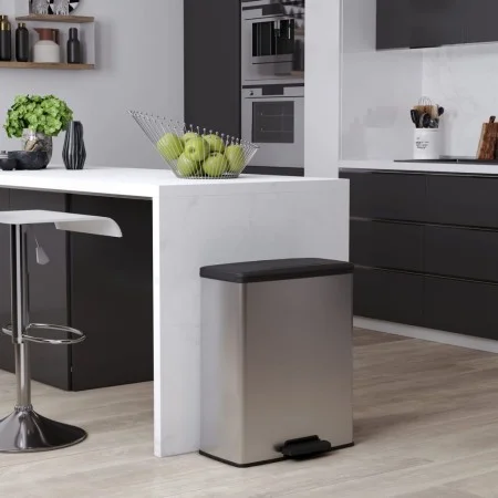 Curver Rechteckiger Deco Treteimer Silber 65 L von Curver, Mülltonnen und Mülltonnen - Ref: Foro24-443822, Preis: 105,72 €, R...