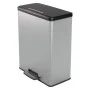 Curver Rectangular Deco Pedal Bin Silver 65 L by Curver, Garbage cans and trash cans - Ref: Foro24-443822, Price: 105,72 €, D...