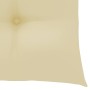 Sillas de jardín con cojines 4 uds madera de teca blanco crema de vidaXL, Sillas de jardín - Ref: Foro24-3073021, Precio: 631...