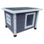 @Pet XL Holzkatzenhaus für draußen in Grau und Weiß 68,5x54x51,5 cm von @Pet, Katzenmöbel - Ref: Foro24-443051, Preis: 97,83 ...