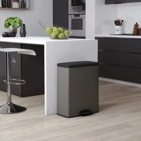 Curver Deco Pedal Bin Rectangular Cool Gray 65 L by Curver, Garbage cans and trash cans - Ref: Foro24-443821, Price: 89,67 €,...
