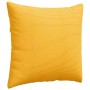 Cojines de sofá 2 pcs Amarillo Claro 45 x 45 cm Tela de pana
