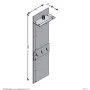 FMD Wall coat rack with Matera shelf and handmade oak 50x23x188cm by FMD, Hat and coat racks - Ref: Foro24-444233, Price: 101...
