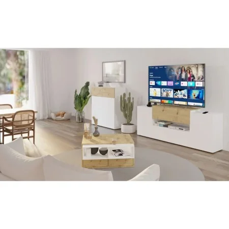 FMD TV/Musikanlagen Möbel Eiche und Weiß 182x33x70,2 cm von FMD, TV-Möbel - Ref: Foro24-444216, Preis: 211,12 €, Rabatt: %