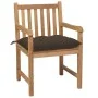 Garden chairs 6 pcs solid teak wood with taupe gray cushions by vidaXL, Garden chairs - Ref: Foro24-3073054, Price: 879,10 €,...