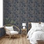 DUTCH WALLCOVERINGS Joelle-Tapete in Silber und Blau von DUTCH WALLCOVERINGS, Bemaltes Papier - Ref: Foro24-442583, Preis: 25...