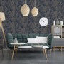 DUTCH WALLCOVERINGS Joelle-Tapete in Silber und Blau von DUTCH WALLCOVERINGS, Bemaltes Papier - Ref: Foro24-442583, Preis: 25...