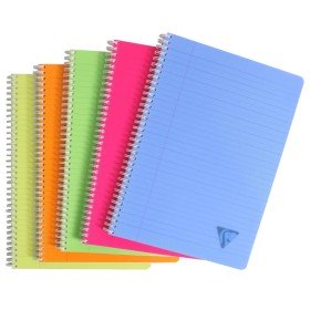 Clairefontaine Cuadernos con espiral A4 90 hojas rayado y