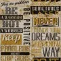 Noordwand Friends&Coffee Words and Letters wallpaper metal and black by Noordwand, Painted paper - Ref: Foro24-444836, Price:...