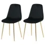 Venture Home Dining chairs 2 pcs Black velvet and brass by Venture Home, dining chairs - Ref: Foro24-444705, Price: 106,73 €,...