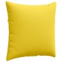 Cojines de sofá 2 pcs Amarillo Claro 60 x 60 cm tela