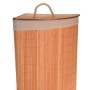 Bathroom Solutions Cesto para la colada esquinero bambú