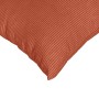 Cojines de sofá 2 pcs Rojo Naranja 60 x 60 cm Tela de pana