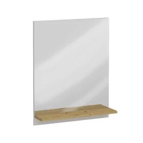 FMD Wall mirror with handmade oak shelf 54.5x13.5x67.5 cm by FMD, Mirrors - Ref: Foro24-444220, Price: 77,86 €, Discount: %