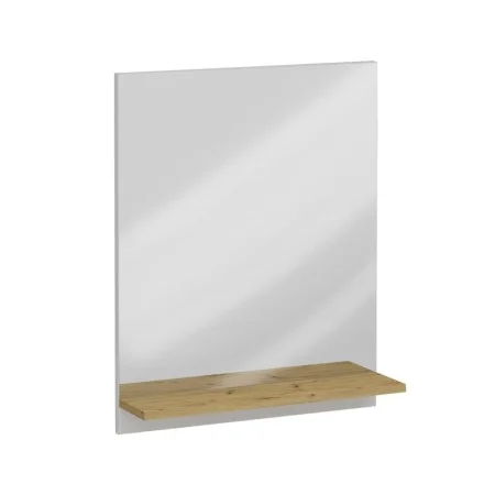 FMD Wall mirror with handmade oak shelf 54.5x13.5x67.5 cm by FMD, Mirrors - Ref: Foro24-444220, Price: 77,86 €, Discount: %