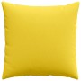 Cojines de sofá 2 pcs Amarillo Claro 80 x 80 cm tela
