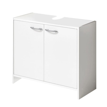 FMD Armario para lavabo blanco 63,7x28,1x55 cm