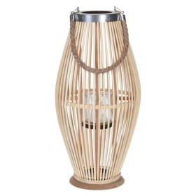 H&S Collection Farol de bambú natural 24x48 cm