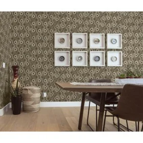 DUTCH WALLCOVERINGS Brown and White Galactic Wallpaper by DUTCH WALLCOVERINGS, Painted paper - Ref: Foro24-442593, Price: 25,...