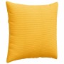 Cojines de sofá 2 pcs Amarillo Claro 80 x 80 cm Tela de pana