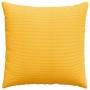 Cojines de sofá 2 pcs Amarillo Claro 80 x 80 cm Tela de pana